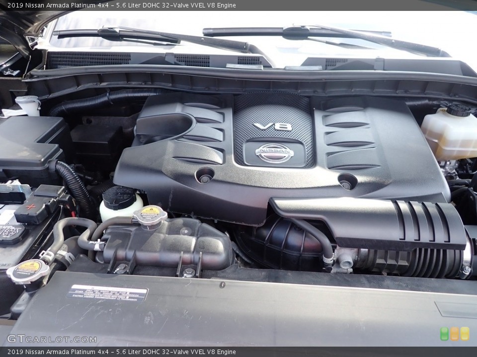 5.6 Liter DOHC 32-Valve VVEL V8 2019 Nissan Armada Engine
