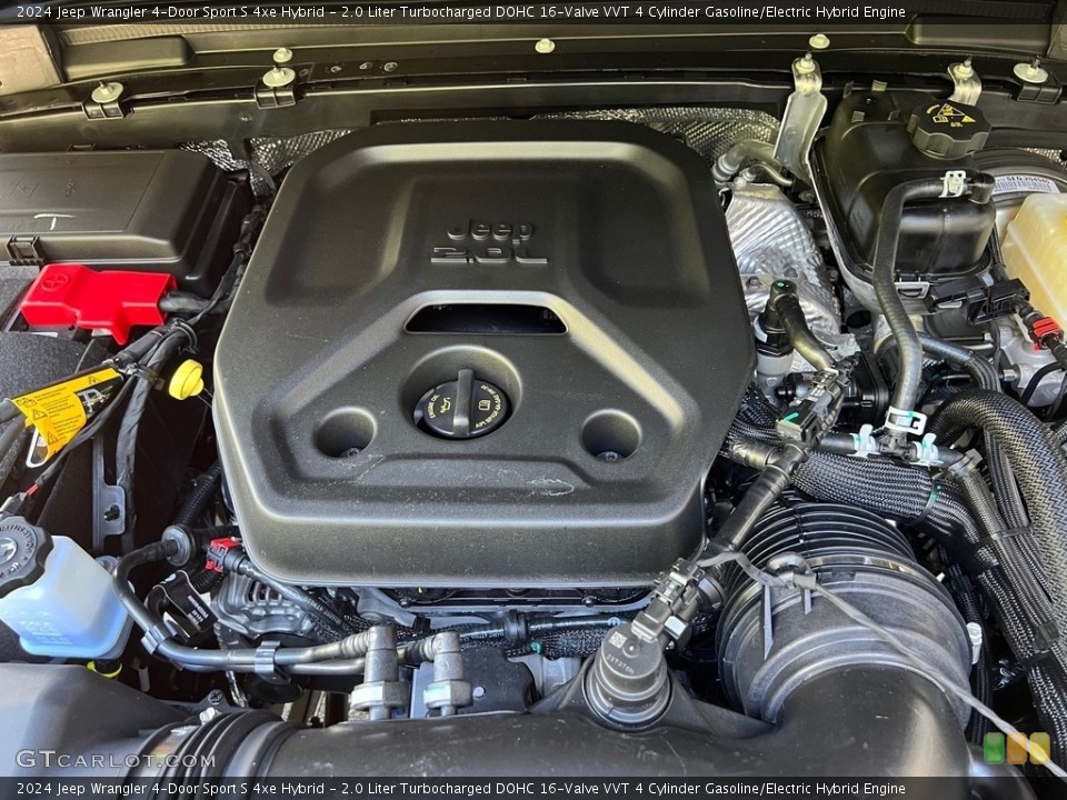 2.0 Liter Turbocharged DOHC 16-Valve VVT 4 Cylinder Gasoline/Electric Hybrid 2024 Jeep Wrangler 4-Door Engine