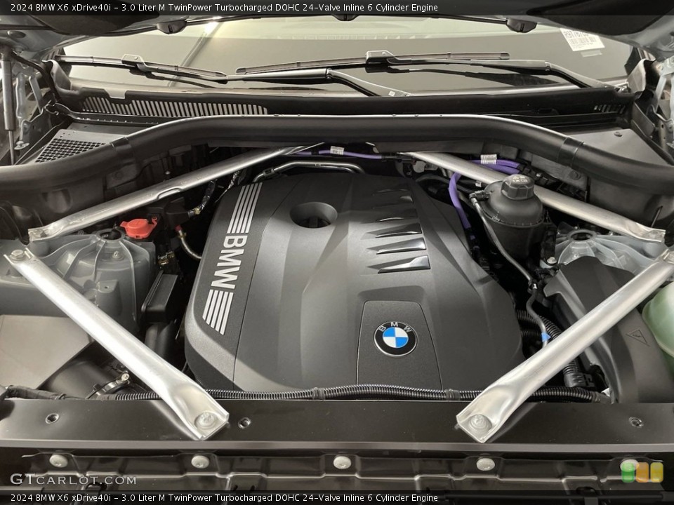 3.0 Liter M TwinPower Turbocharged DOHC 24-Valve Inline 6 Cylinder 2024 BMW X6 Engine