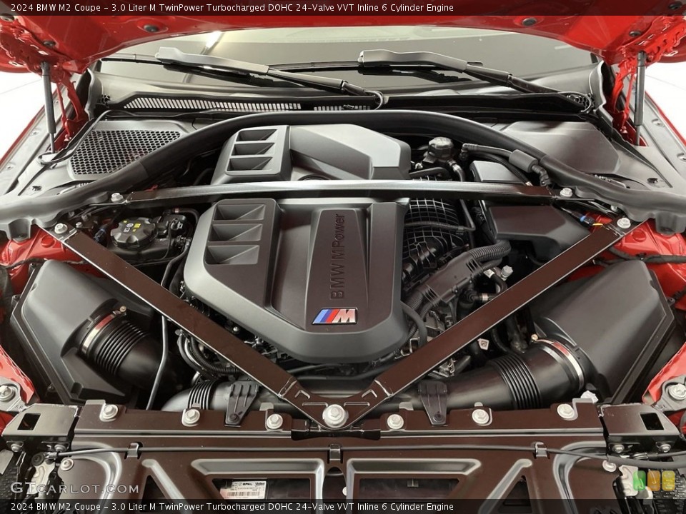 3.0 Liter M TwinPower Turbocharged DOHC 24-Valve VVT Inline 6 Cylinder 2024 BMW M2 Engine