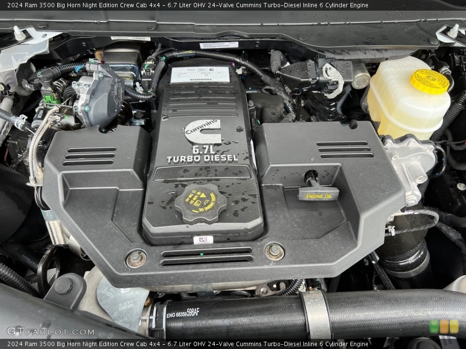 6.7 Liter OHV 24-Valve Cummins Turbo-Diesel Inline 6 Cylinder 2024 Ram 3500 Engine