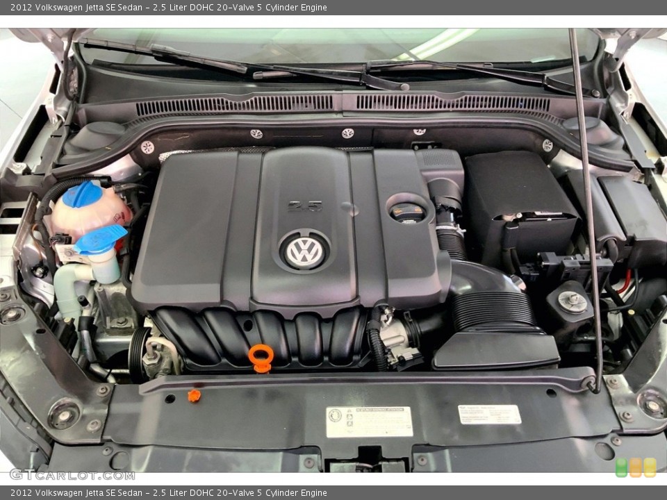 2.5 Liter DOHC 20-Valve 5 Cylinder 2012 Volkswagen Jetta Engine