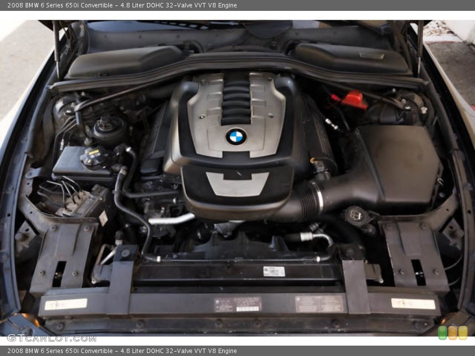 4.8 Liter DOHC 32-Valve VVT V8 2008 BMW 6 Series Engine
