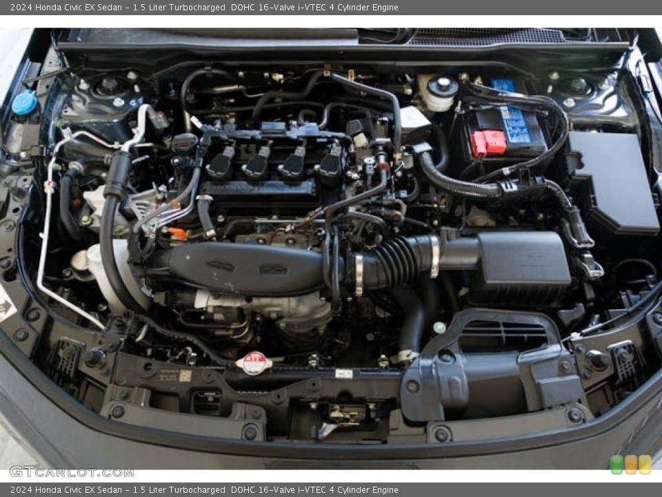 1.5 Liter Turbocharged  DOHC 16-Valve i-VTEC 4 Cylinder 2024 Honda Civic Engine