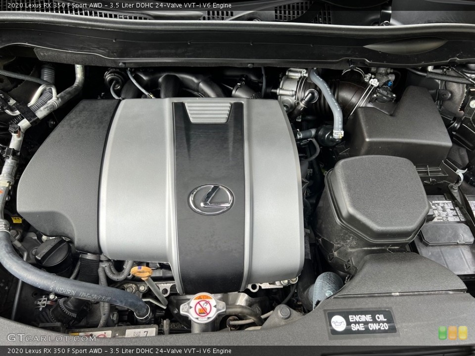 3.5 Liter DOHC 24-Valve VVT-i V6 2020 Lexus RX Engine