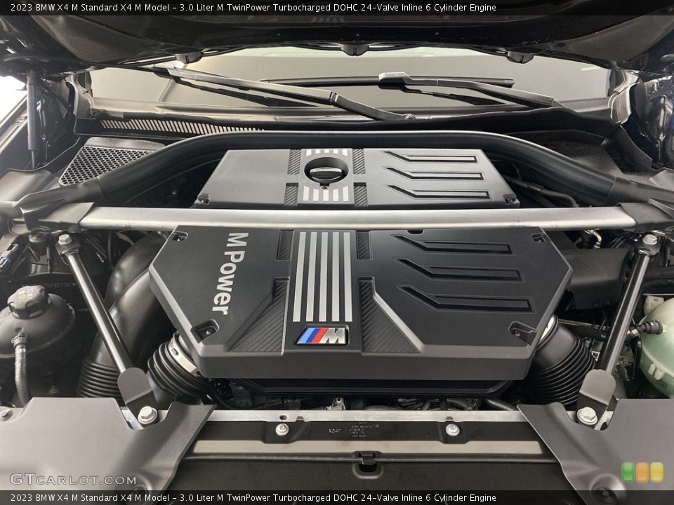 3.0 Liter M TwinPower Turbocharged DOHC 24-Valve Inline 6 Cylinder 2023 BMW X4 M Engine