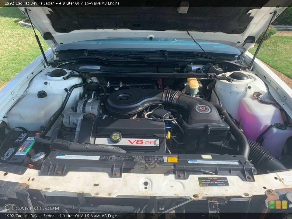 4.9 Liter OHV 16-Valve V8 Engine for the 1992 Cadillac DeVille #146630302