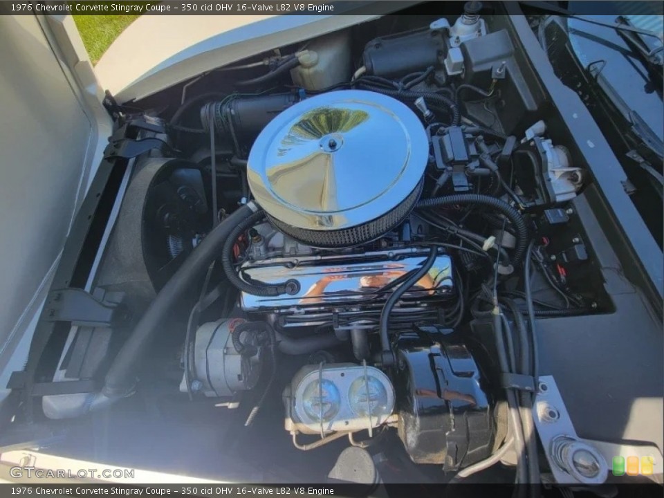 350 cid OHV 16-Valve L82 V8 Engine for the 1976 Chevrolet Corvette #146633635