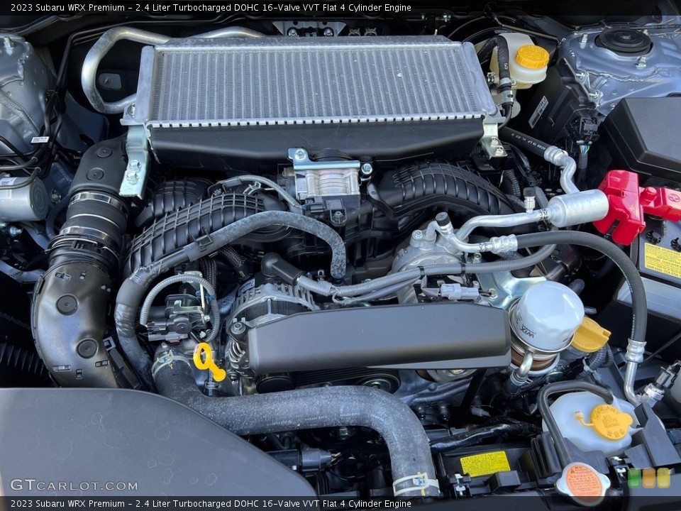 2.4 Liter Turbocharged DOHC 16-Valve VVT Flat 4 Cylinder 2023 Subaru WRX Engine