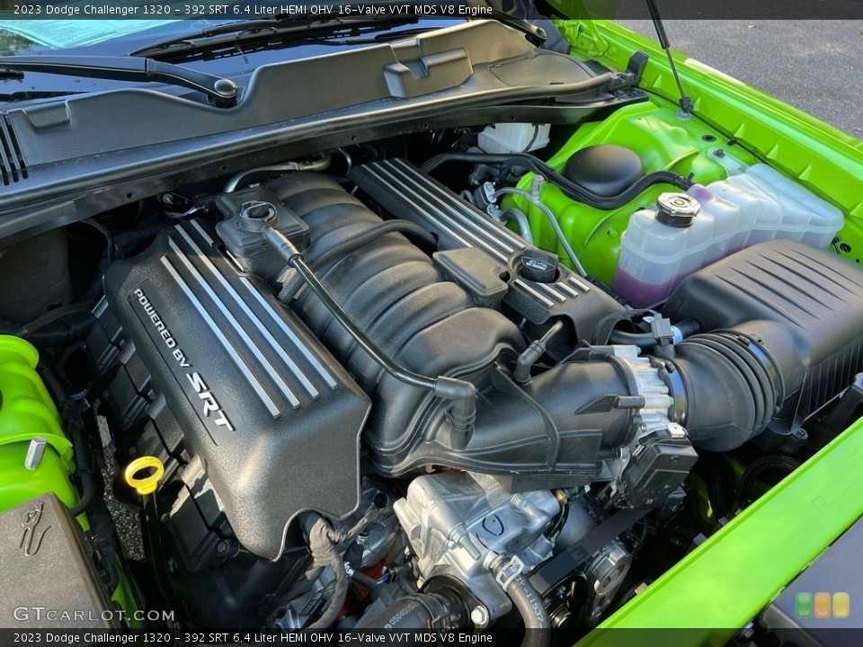392 SRT 6.4 Liter HEMI OHV 16-Valve VVT MDS V8 2023 Dodge Challenger Engine