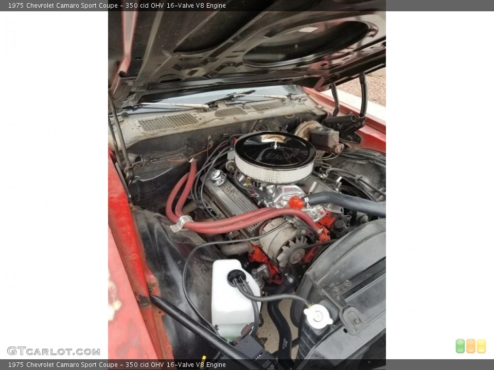 350 cid OHV 16-Valve V8 1975 Chevrolet Camaro Engine