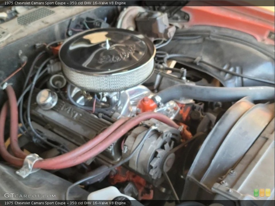 350 cid OHV 16-Valve V8 Engine for the 1975 Chevrolet Camaro #146664653