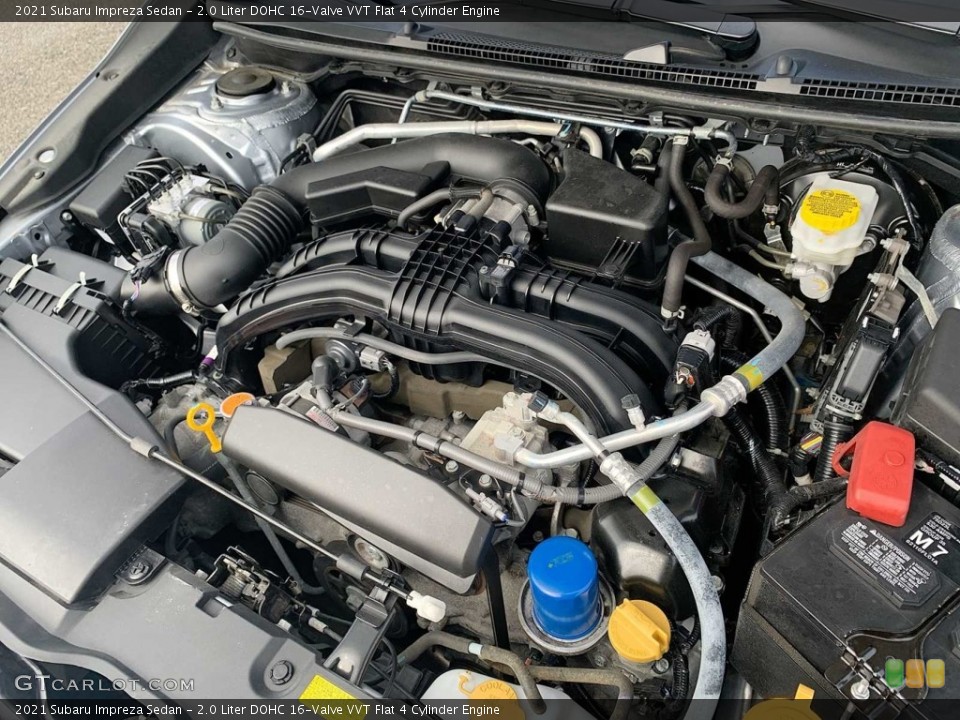 2.0 Liter DOHC 16-Valve VVT Flat 4 Cylinder 2021 Subaru Impreza Engine
