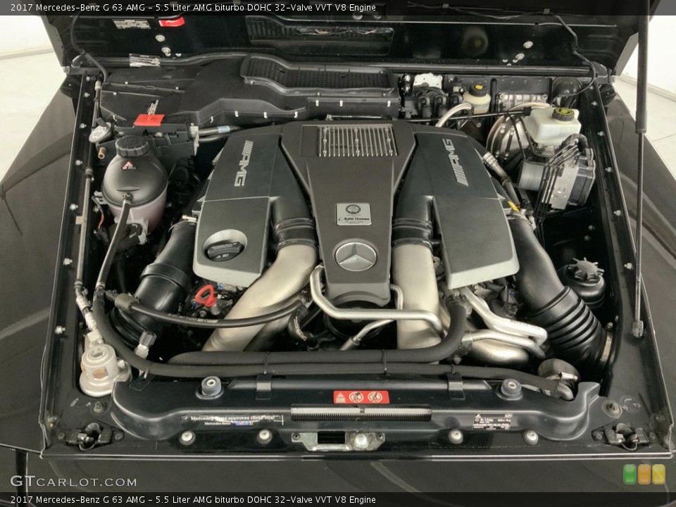5.5 Liter AMG biturbo DOHC 32-Valve VVT V8 2017 Mercedes-Benz G Engine