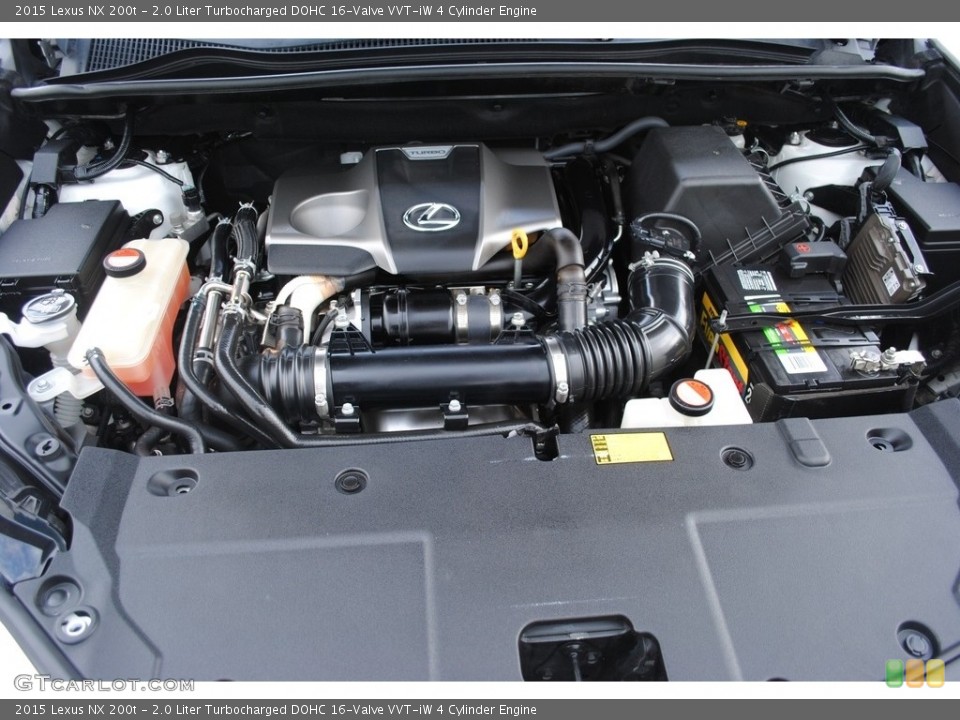 2.0 Liter Turbocharged DOHC 16-Valve VVT-iW 4 Cylinder 2015 Lexus NX Engine