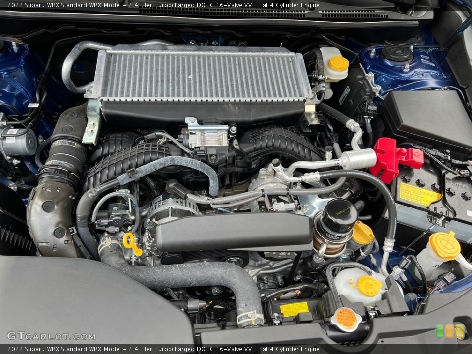 2.4 Liter Turbocharged DOHC 16-Valve VVT Flat 4 Cylinder 2022 Subaru WRX Engine