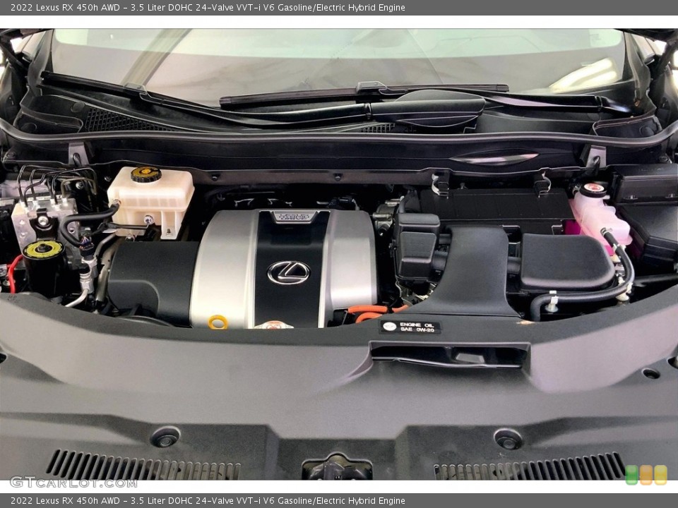 3.5 Liter DOHC 24-Valve VVT-i V6 Gasoline/Electric Hybrid 2022 Lexus RX Engine
