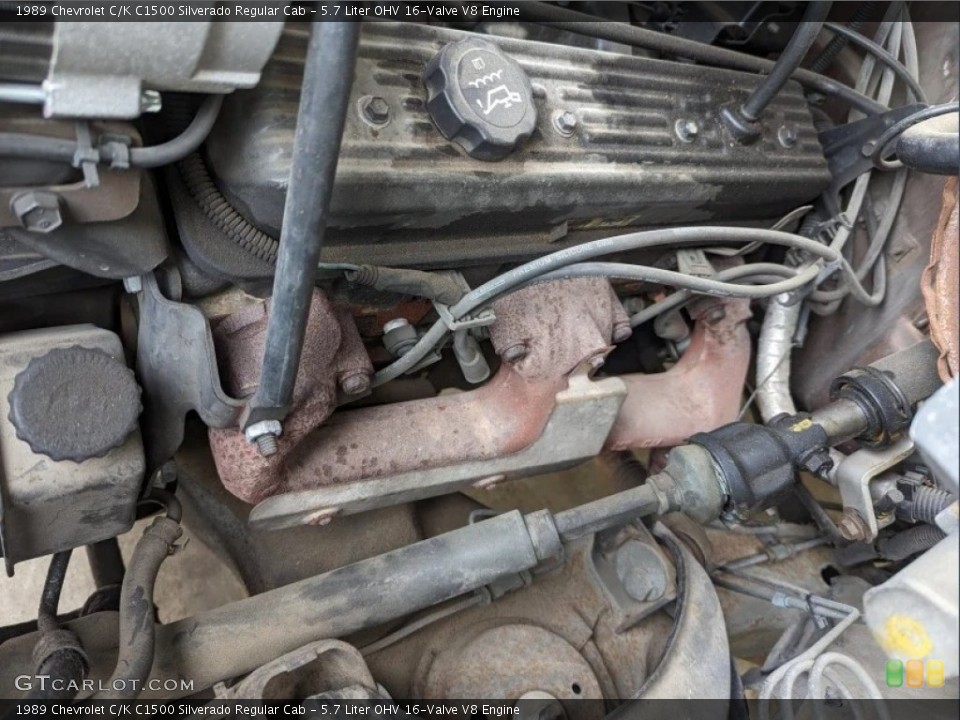 5.7 Liter OHV 16-Valve V8 1989 Chevrolet C/K Engine