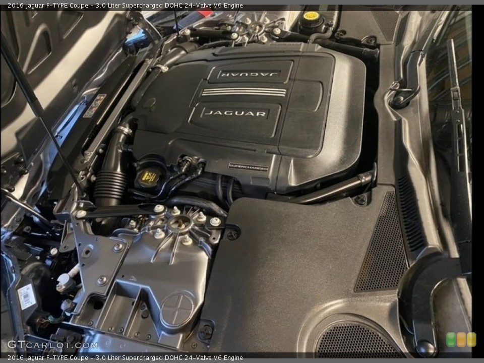 3.0 Liter Supercharged DOHC 24-Valve V6 2016 Jaguar F-TYPE Engine