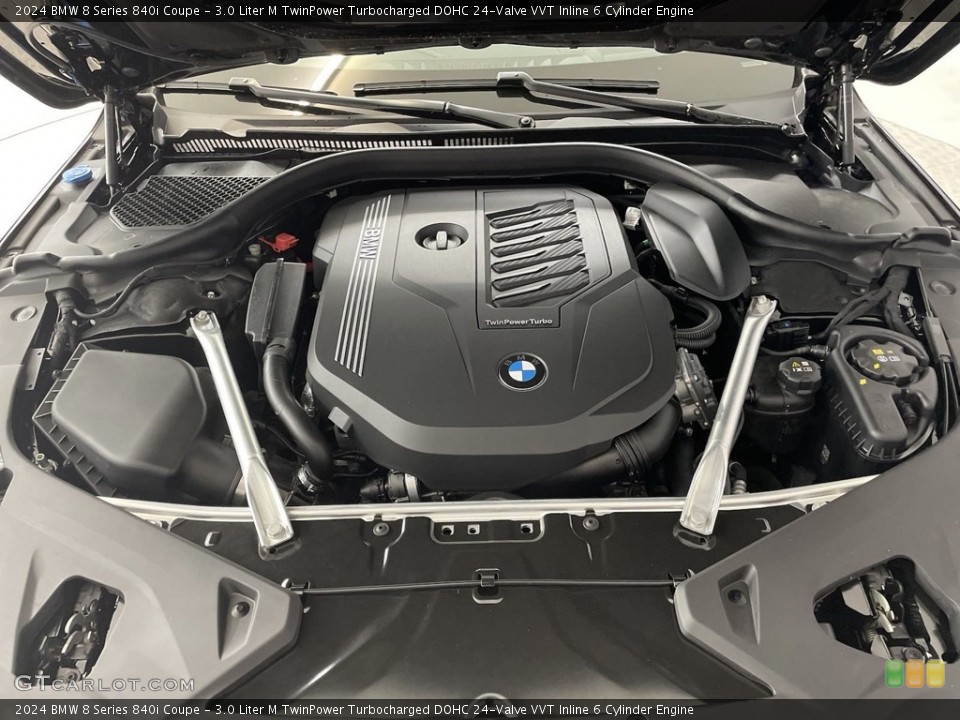 3.0 Liter M TwinPower Turbocharged DOHC 24-Valve VVT Inline 6 Cylinder 2024 BMW 8 Series Engine