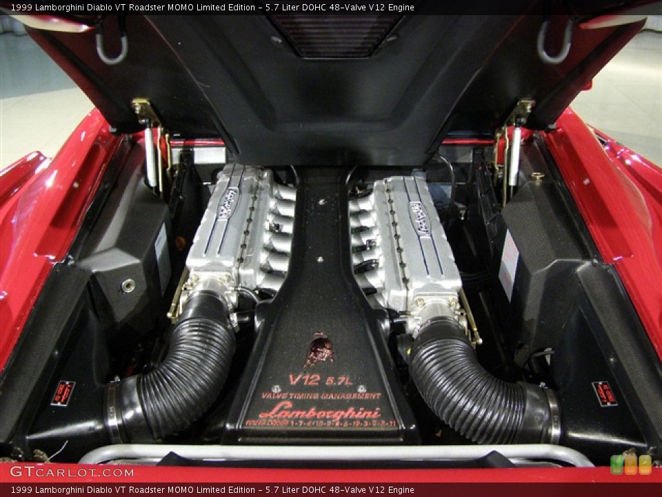 5.7 Liter DOHC 48-Valve V12 1999 Lamborghini Diablo Engine
