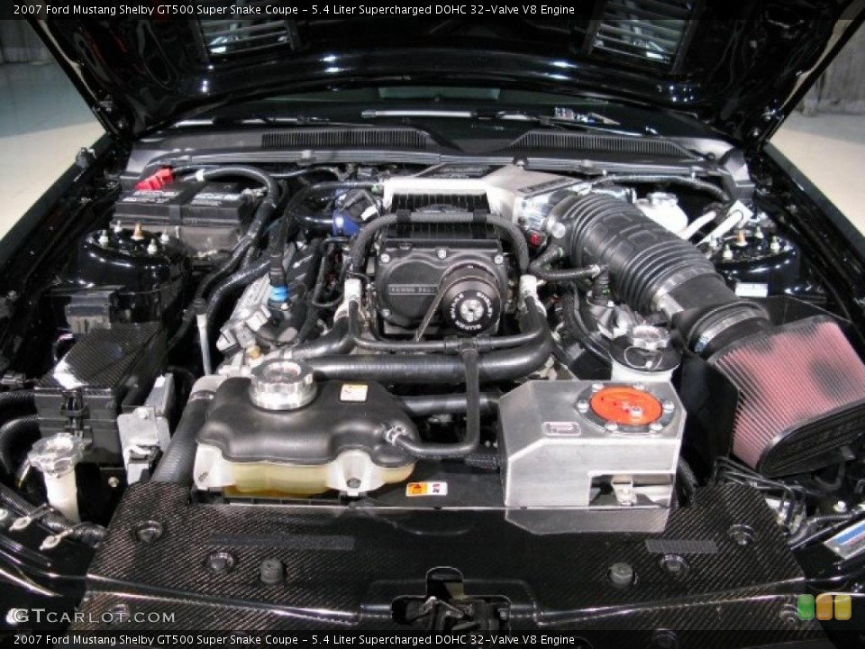 5.4 Liter Supercharged DOHC 32-Valve V8 Engine for the 2007 Ford Mustang #15132410