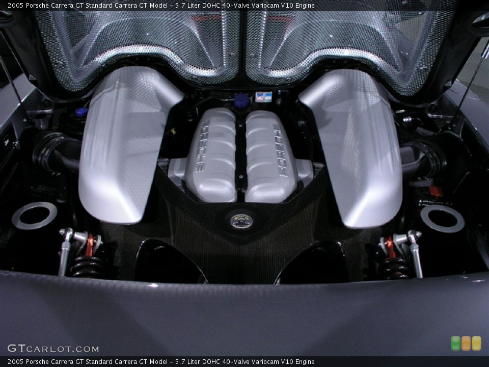 5.7 Liter DOHC 40-Valve Variocam V10 Engine for the 2005 Porsche Carrera GT #151435