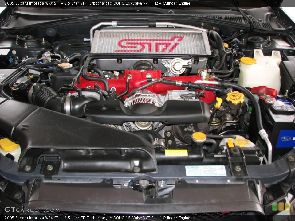 2.5 Liter STi Turbocharged DOHC 16-Valve VVT Flat 4 Cylinder Engine for the 2005 Subaru Impreza #1598954