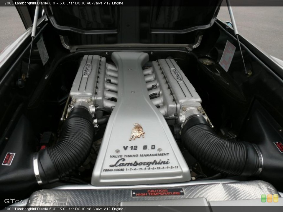 6.0 Liter DOHC 48-Valve V12 Engine for the 2001 Lamborghini Diablo #16340704