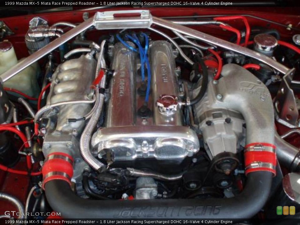 1.8 Liter Jackson Racing Supercharged DOHC 16-Valve 4 Cylinder Engine for the 1999 Mazda MX-5 Miata #16863078