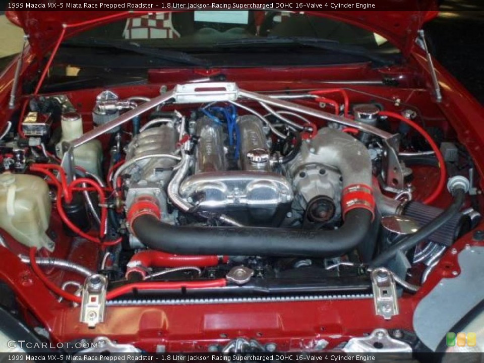 1.8 Liter Jackson Racing Supercharged DOHC 16-Valve 4 Cylinder Engine for the 1999 Mazda MX-5 Miata #16863102
