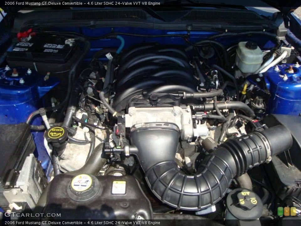 4.6 Liter SOHC 24-Valve VVT V8 Engine for the 2006 Ford Mustang #17284044