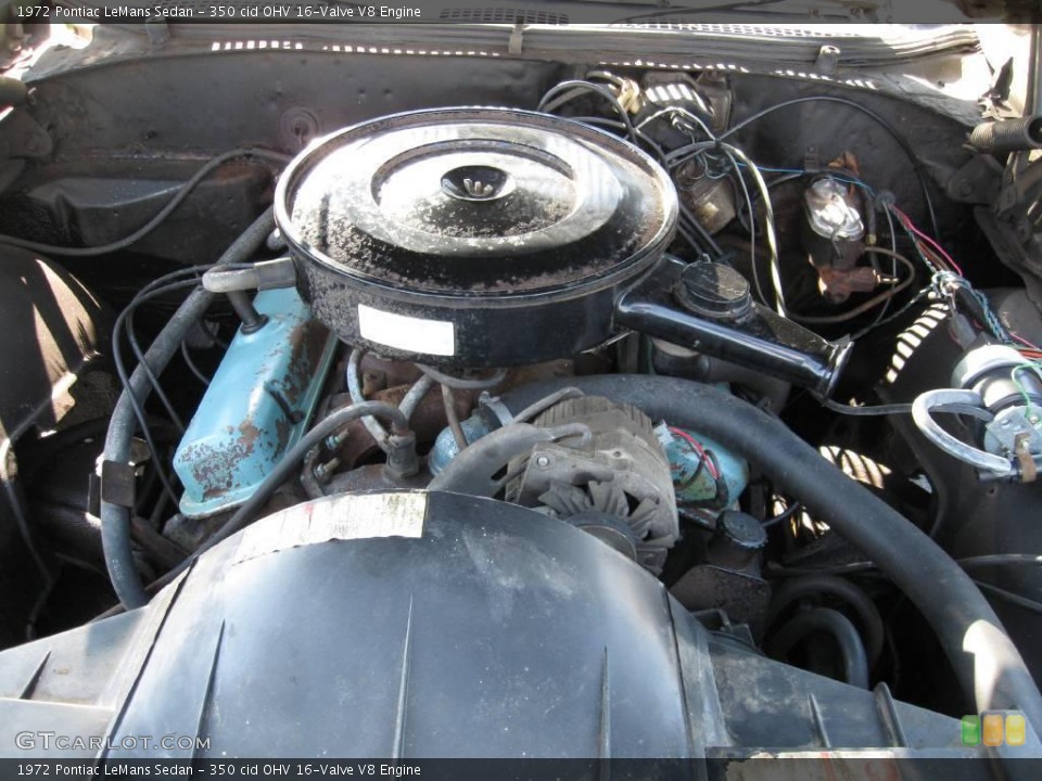 350 cid OHV 16-Valve V8 Engine for the 1972 Pontiac LeMans #17440670