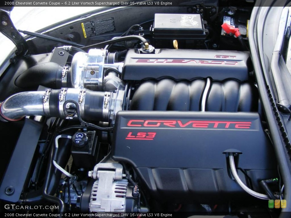 6.2 Liter Vortech Supercharged OHV 16-Valve LS3 V8 Engine for the 2008 Chevrolet Corvette #19294475