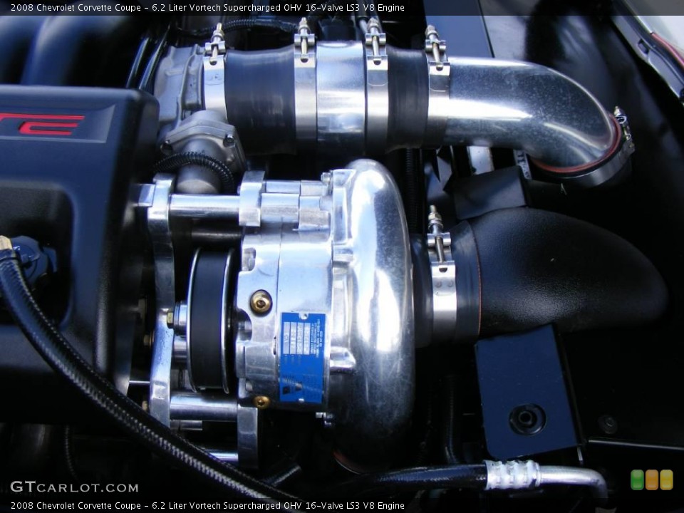 6.2 Liter Vortech Supercharged OHV 16-Valve LS3 V8 Engine for the 2008 Chevrolet Corvette #19294491