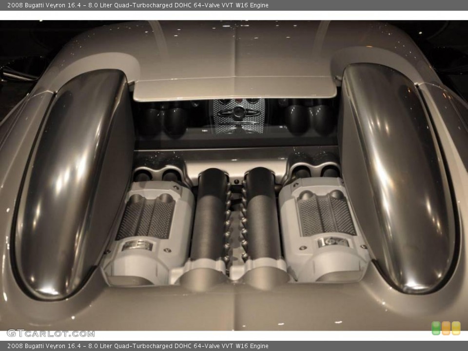 8.0 Liter Quad-Turbocharged DOHC 64-Valve VVT W16 Engine for the 2008 Bugatti Veyron #20247853