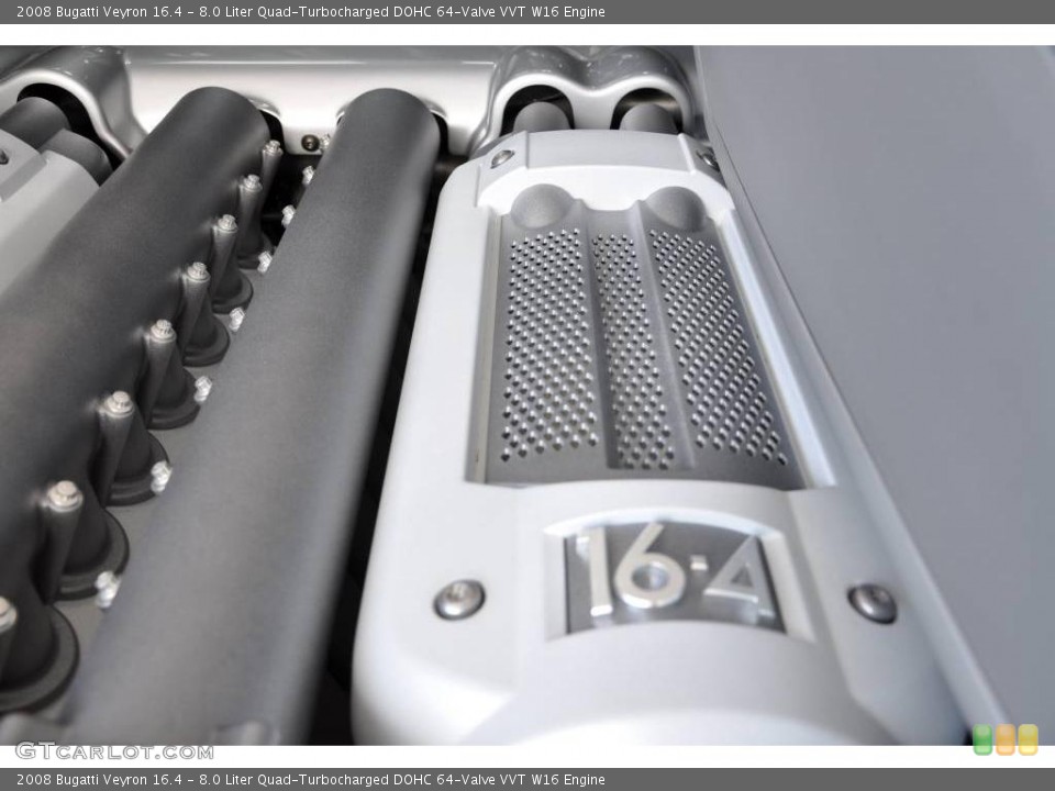 8.0 Liter Quad-Turbocharged DOHC 64-Valve VVT W16 Engine for the 2008 Bugatti Veyron #20247937