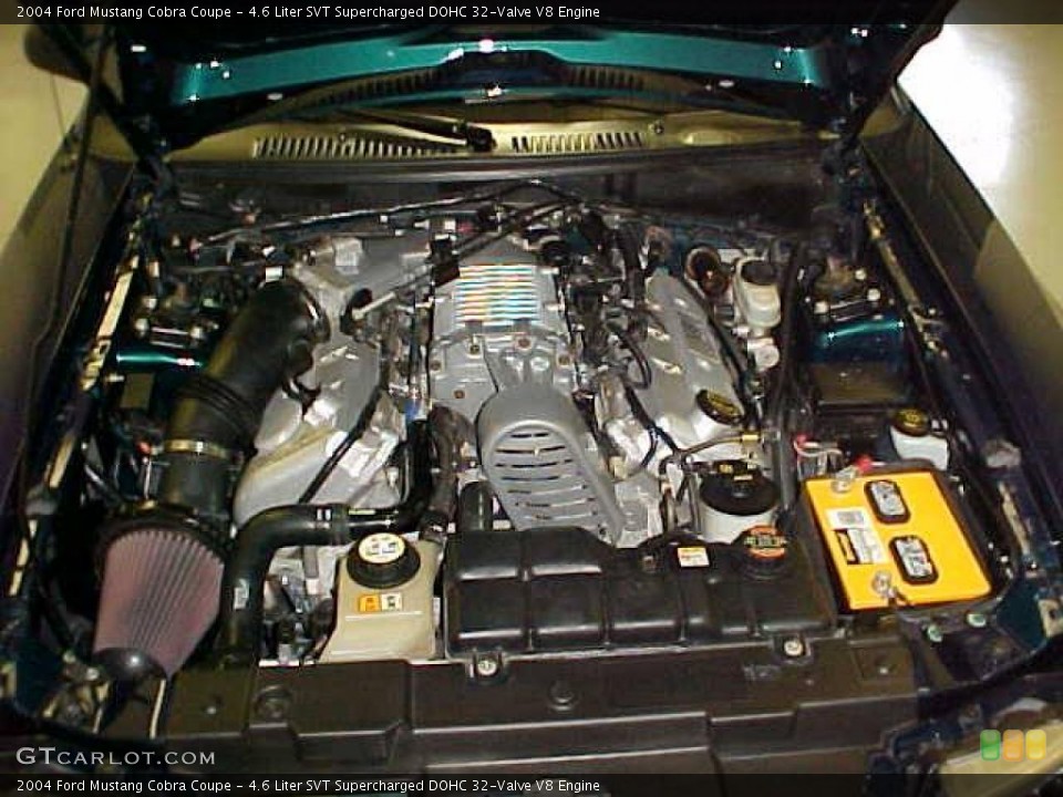 4.6 Liter SVT Supercharged DOHC 32-Valve V8 Engine for the 2004 Ford Mustang #20330351