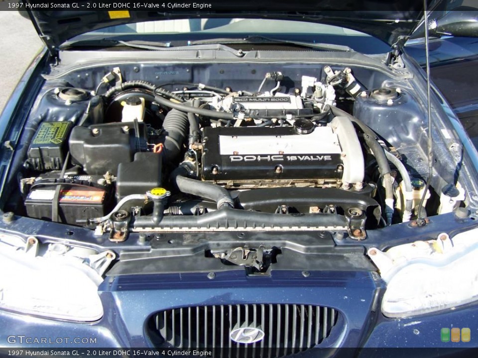2.0 Liter DOHC 16-Valve 4 Cylinder Engine for the 1997 Hyundai Sonata #21269668