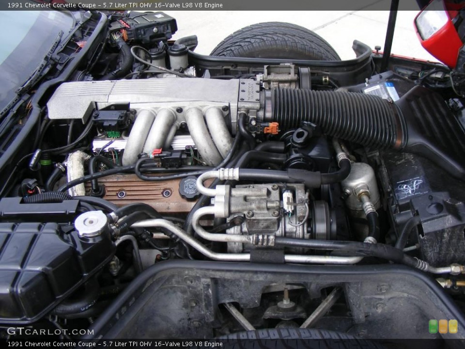5.7 Liter TPI OHV 16-Valve L98 V8 Engine for the 1991 Chevrolet Corvette #22013648