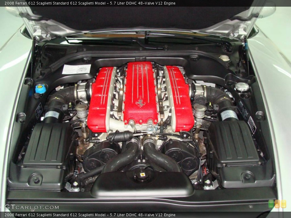 5.7 Liter DOHC 48-Valve V12 Engine for the 2008 Ferrari 612 Scaglietti #22222100