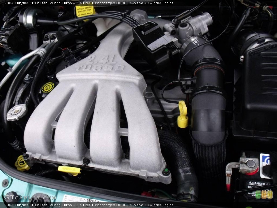2.4 Liter Turbocharged DOHC 16-Valve 4 Cylinder Engine for the 2004 Chrysler PT Cruiser #22437584