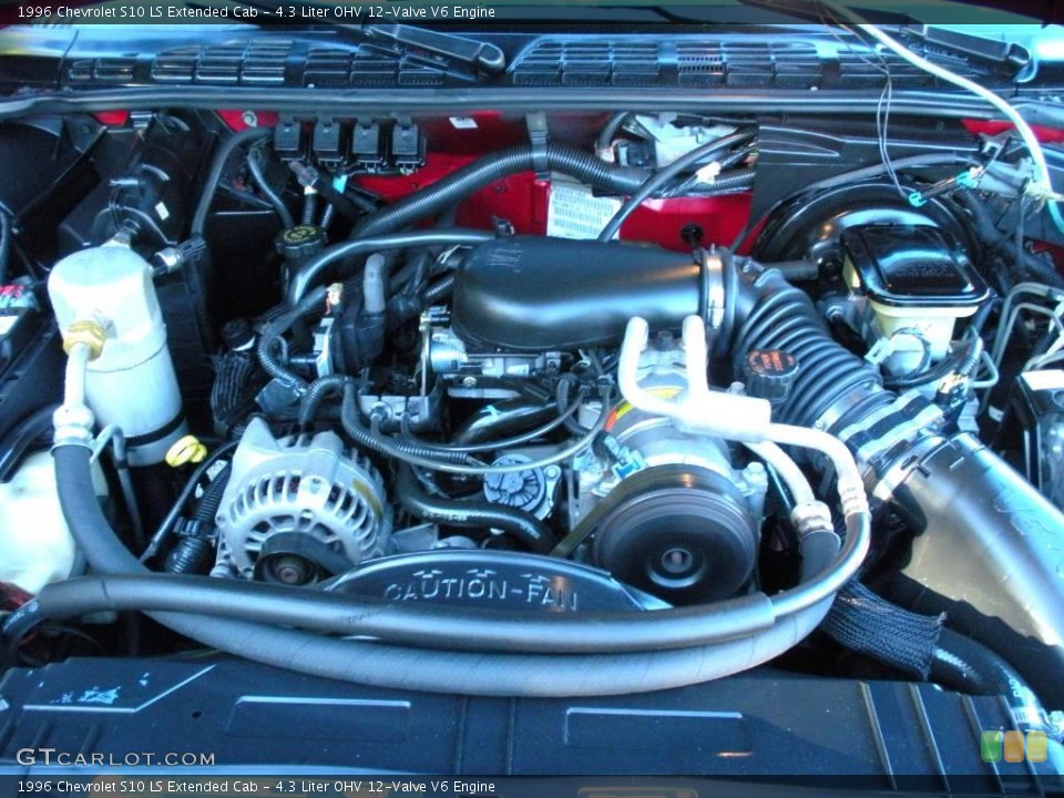 4.3 Liter OHV 12-Valve V6 1996 Chevrolet S10 Engine