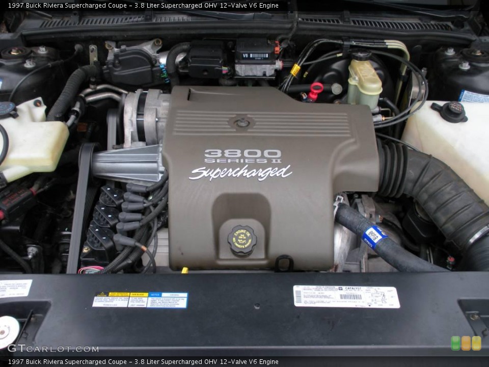 3.8 Liter Supercharged OHV 12-Valve V6 Engine for the 1997 Buick Riviera #23670110
