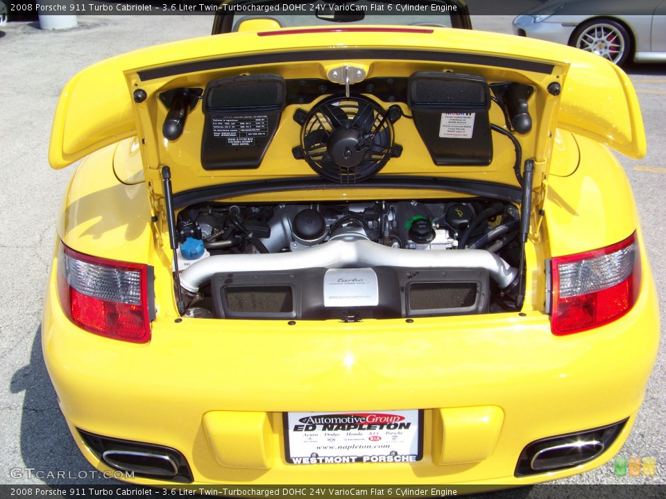 3.6 Liter Twin-Turbocharged DOHC 24V VarioCam Flat 6 Cylinder Engine for the 2008 Porsche 911 #236965