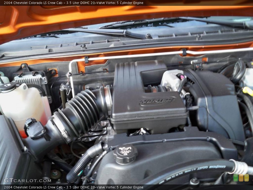 3.5 Liter DOHC 20-Valve Vortec 5 Cylinder Engine for the 2004 Chevrolet Colorado #2443208