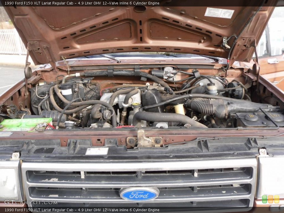 4.9 Liter OHV 12-Valve Inline 6 Cylinder Engine for the 1990 Ford F150 #24744899