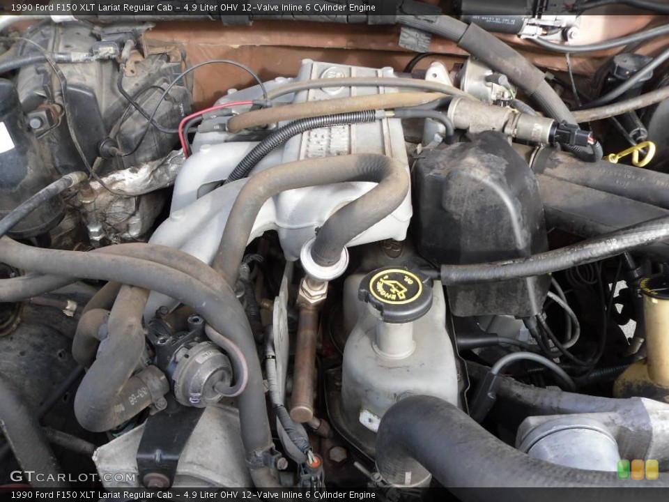 4.9 Liter OHV 12-Valve Inline 6 Cylinder Engine for the 1990 Ford F150 #24744903