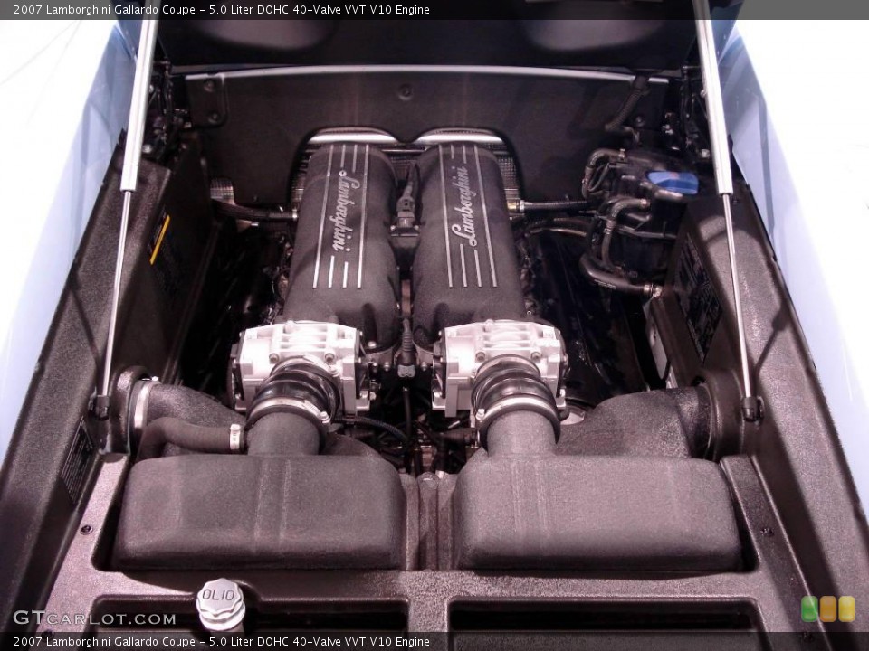 5.0 Liter DOHC 40-Valve VVT V10 Engine for the 2007 Lamborghini Gallardo #2496261