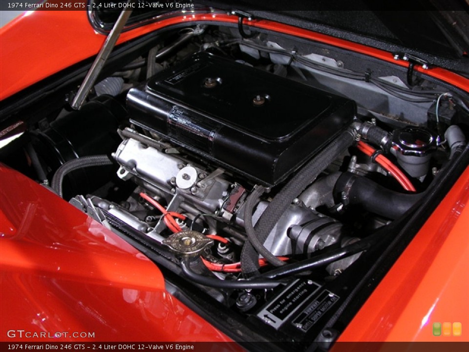 2.4 Liter DOHC 12-Valve V6 Engine for the 1974 Ferrari Dino #251278
